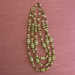 Vintage 3 Strand Beaded Necklaces